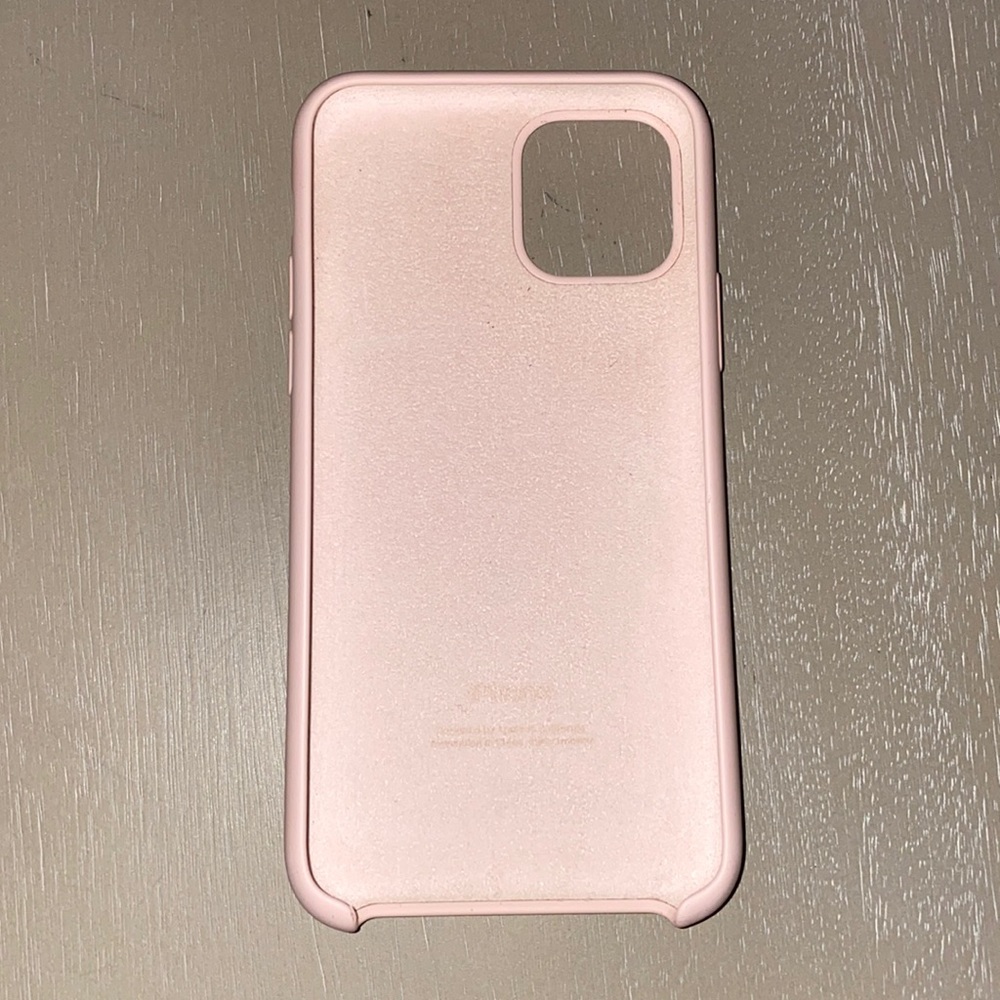 iphone 11 pro: pink apple silicone case
